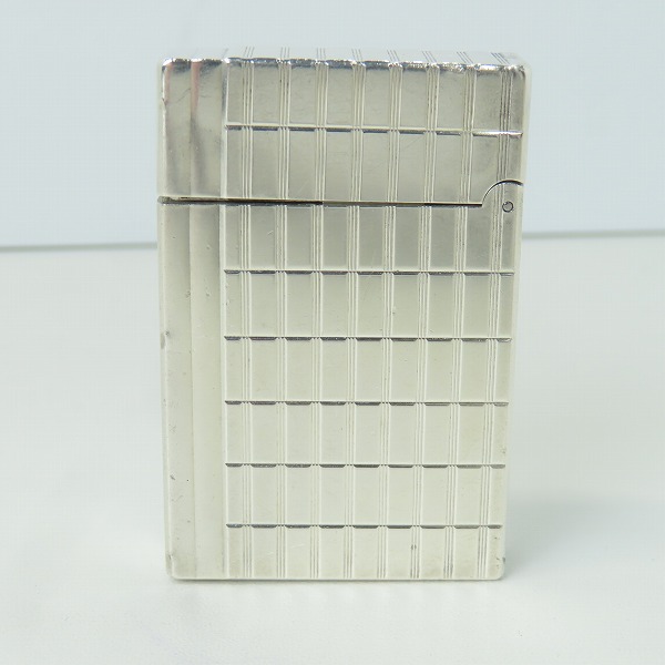 実際に弊社で買取させて頂いたS.T.Dupont/デュポン GATSBY/ギャッツビー ガスライター インターセクト シルバーの画像 1枚目