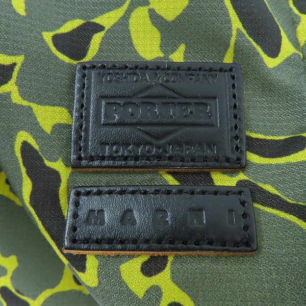 実際に弊社で買取させて頂いたMARNI × PORTER/マルニ × ポーター ジオメトリック ストライプ マイクロリップストップ ハンドバッグの画像 4枚目