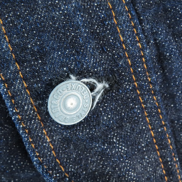実際に弊社で買取させて頂いたEVISU/エヴィス No.1 SPECIAL GATAGATA デニムジャケット Lot.1507/40の画像 5枚目