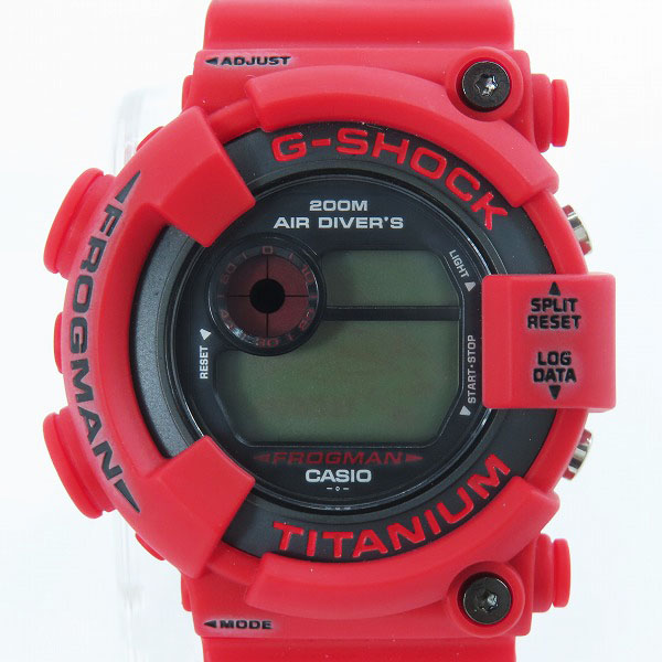 実際に弊社で買取させて頂いたG-SHOCK/Gショック FROGMAN 2000年特別仕様モデル 赤蛙 DW-8200F-4JR 【動作未確認】