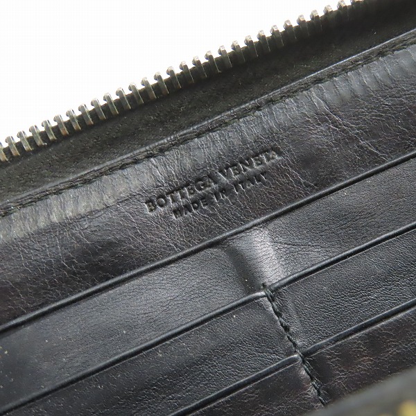 実際に弊社で買取させて頂いたBOTTEGA VENETA/ボッテガヴェネタ イントレチャート レザー 長財布の画像 4枚目