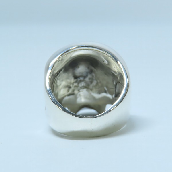 実際に弊社で買取させて頂いたCRAZY PIG/クレイジーピッグ LARGE EVIL SKULL/ラージ エビルスカル リングｗ/K18 ファングゴールド/14.5号の画像 3枚目