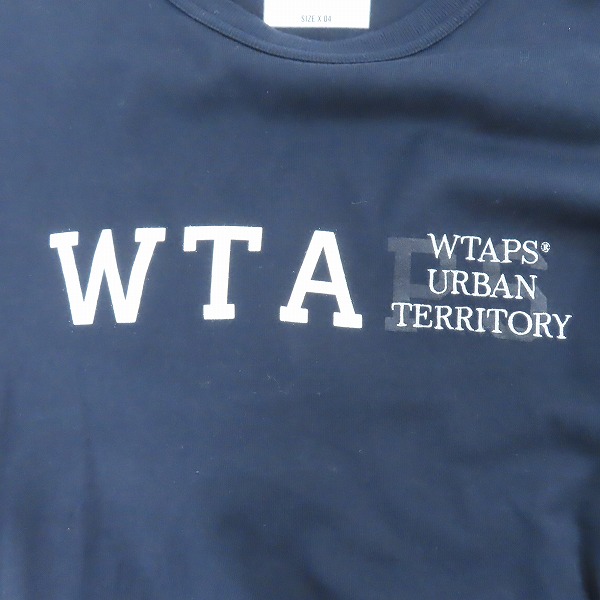 実際に弊社で買取させて頂いたWTAPS/ダブルタップス 23SS DESIGN 01/LS/COTTON.COLLEGE/長袖Tシャツ ロンT 231ATDT-CSM03/04の画像 3枚目