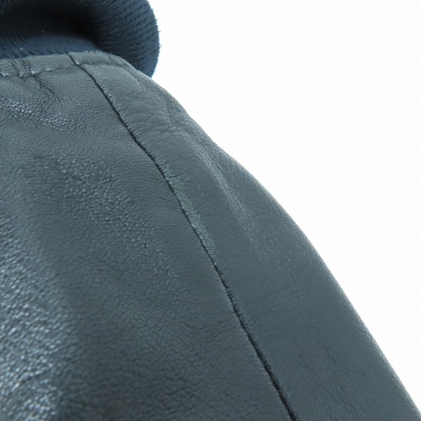 実際に弊社で買取させて頂いたDIESEL/ディーゼル レザー 中綿ブルゾン キルティング/Lの画像 8枚目