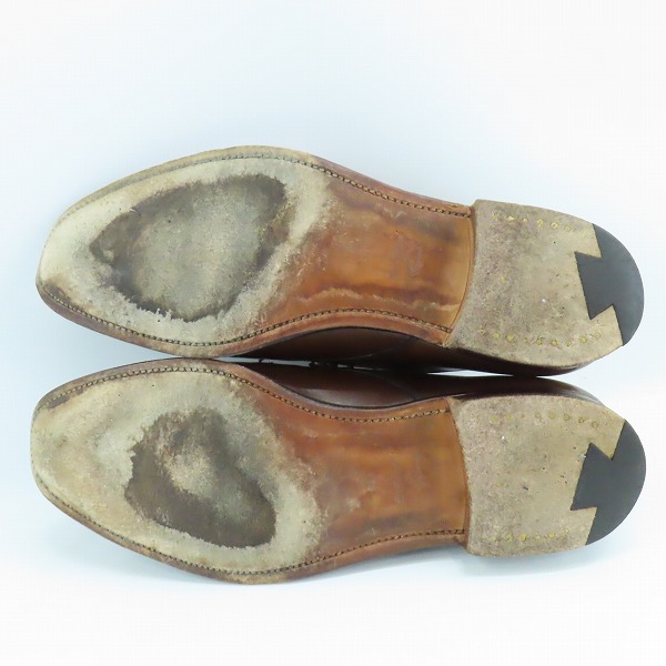 実際に弊社で買取させて頂いたCROCKETT＆JONES×Paul Smith COLLECTION/クロケット＆ジョーンズ×ポールスミスコレクション プレーントゥ J5849/8.5Eの画像 2枚目