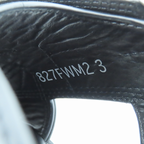 実際に弊社で買取させて頂いたJULIUS/ユリウス エッジ レザー サンダル ブラック 827FWM2/3の画像 5枚目