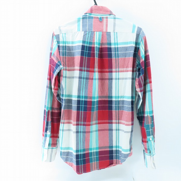 実際に弊社で買取させて頂いたBLACK FLEECE by Brooks Brothers/ブラックフリース ブルックスブラザーズ チェック柄 長袖シャツ/レッド/グリーン/BB0の画像 1枚目