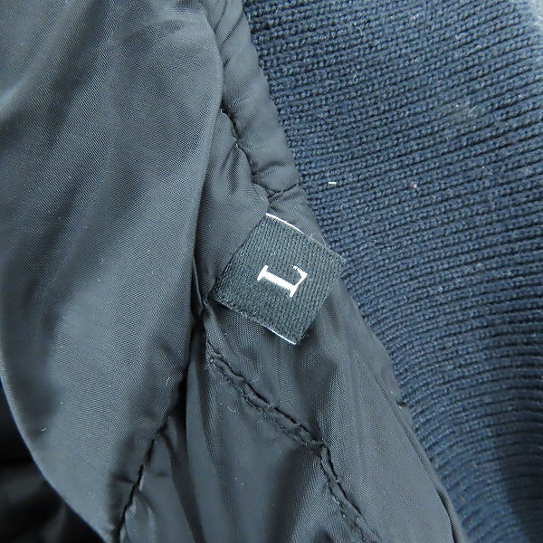 実際に弊社で買取させて頂いたDIESEL/ディーゼル レザー 中綿ブルゾン キルティング/Lの画像 5枚目