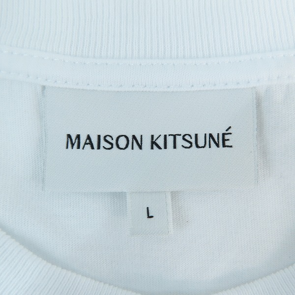 実際に弊社で買取させて頂いたMAISON KITSUNE/メゾンキツネ 半袖Tシャツ LM00104KJ0008/Lの画像 2枚目