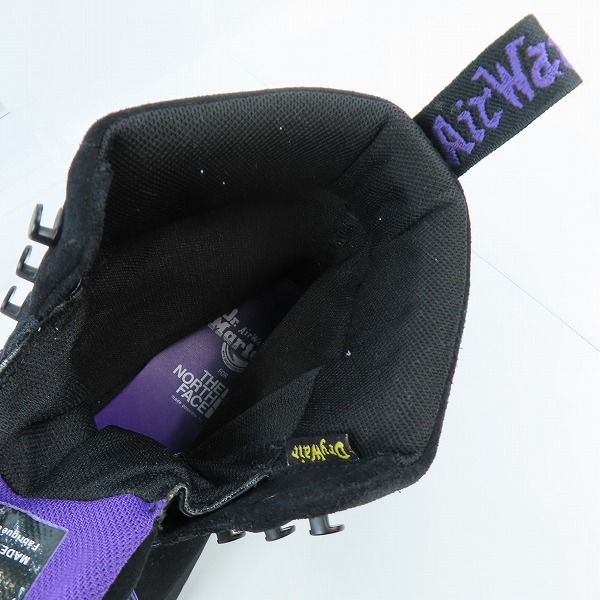 実際に弊社で買取させて頂いたDr.Martens×THE NORTH FACE/ドクターマーチン×ノースフェイス PURPLE LABEL 6 ホール スエード ブーツ UK8の画像 4枚目