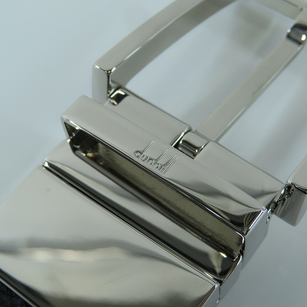 実際に弊社で買取させて頂いたdunhill/ダンヒル ピンバックル レザーベルト 42/107の画像 4枚目