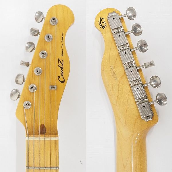 実際に弊社で買取させて頂いた★【難有り】CoolZ/クールジー CFS テレキャスターType ナチュラル エレキギター 日本製の画像 2枚目