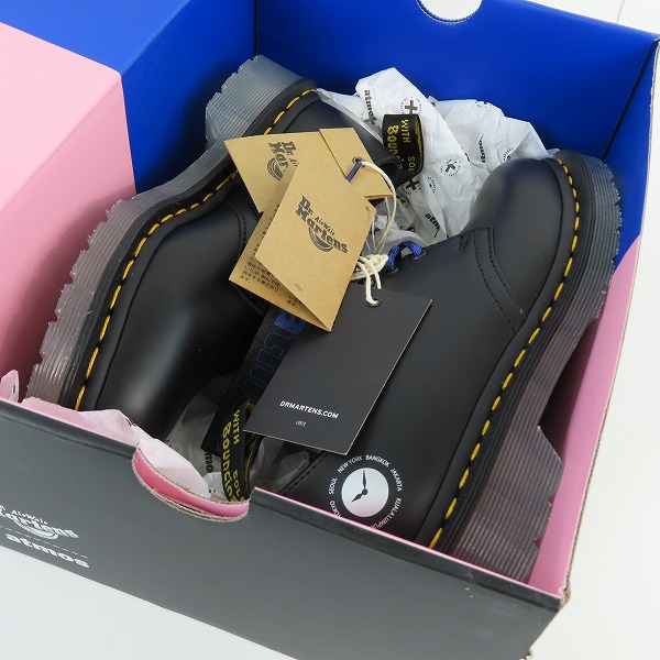 実際に弊社で買取させて頂いた【未使用】Dr.Martens×ATMOS/ドクターマーチン×アトモス 1461 BLACK SMOOTH BLACK ドレスシューズ/UK3の画像 8枚目