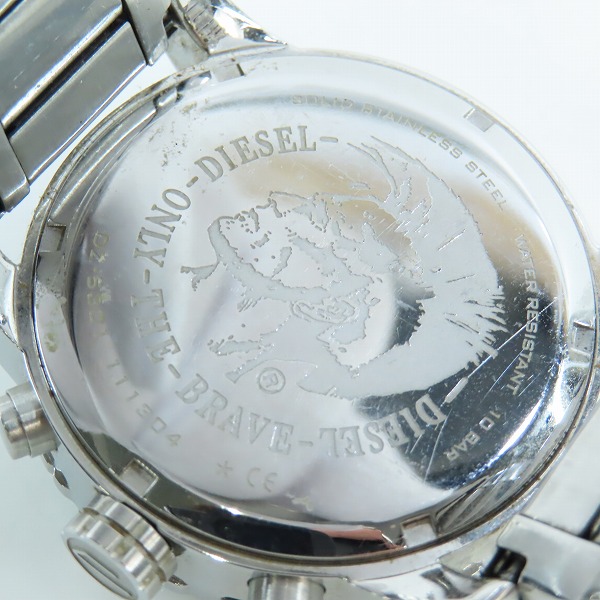 実際に弊社で買取させて頂いたDIESEL/ディーゼル クロノグラフQZ クォーツ 腕時計 DZ-5301の画像 4枚目