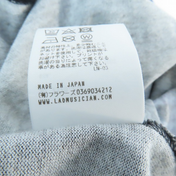 実際に弊社で買取させて頂いたLAD MUSICIAN/ラッドミュージシャン プリントTシャツ 2120-712の画像 4枚目