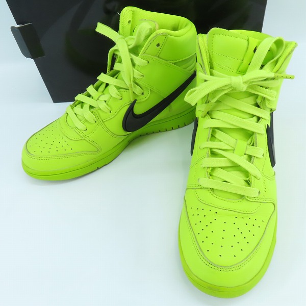 実際に弊社で買取させて頂いたNIKE×AMBUSH/ナイキ×アンブッシュ DUNK HIGH "FLASH LIME" ダンクハイ フラッシュライム CU7544-300 25.5