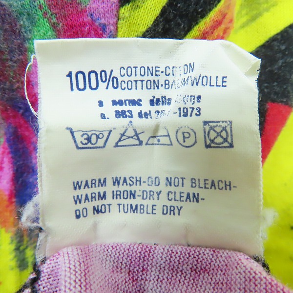 実際に弊社で買取させて頂いたVERSACE JEANS COUTURE/ヴェルサーチ ジーンズ クチュール 半袖 総柄 Tシャツ/Mの画像 4枚目