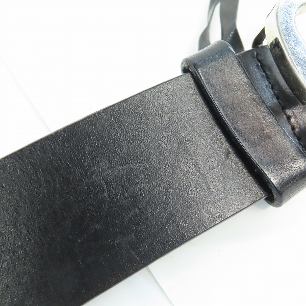 実際に弊社で買取させて頂いたGUCCI/グッチ Gバックル レザーベルト 162931 492694 85・34の画像 6枚目