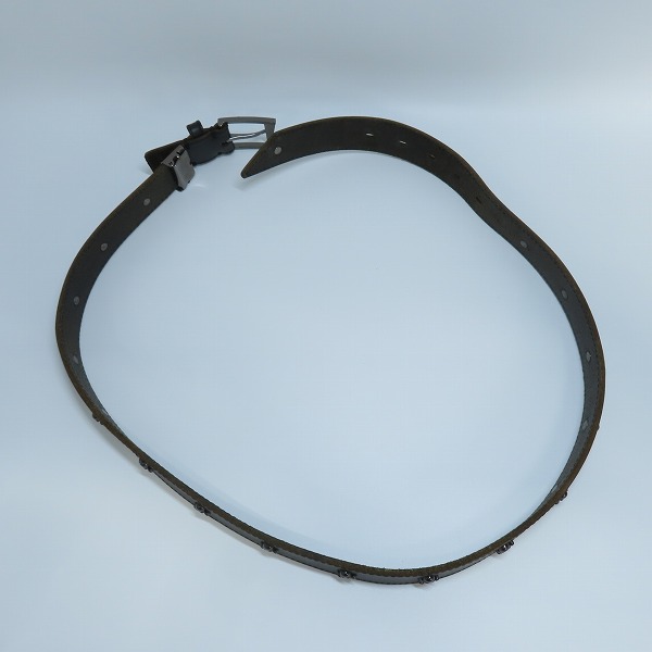 実際に弊社で買取させて頂いたRoen/ロエン スカル レザーベルトの画像 9枚目