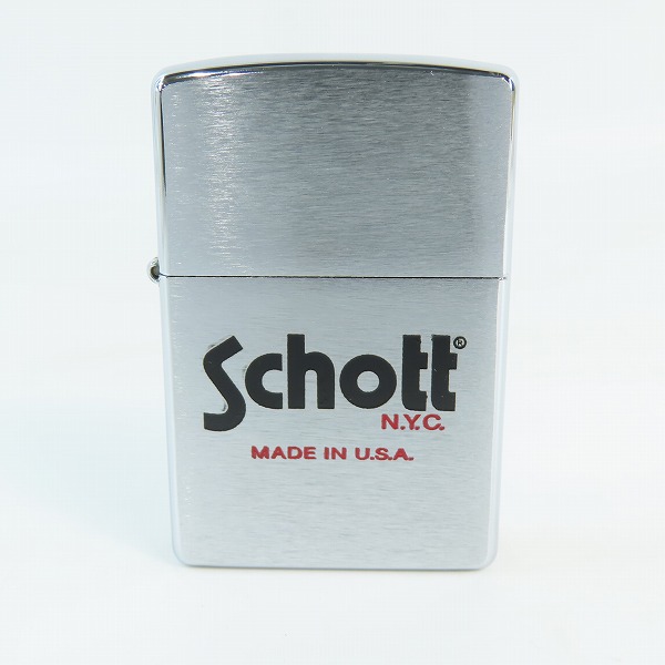 実際に弊社で買取させて頂いたZIPPO/ジッポー Schott N.Y.C. MADE IN USA ショット ロゴ 1996年製