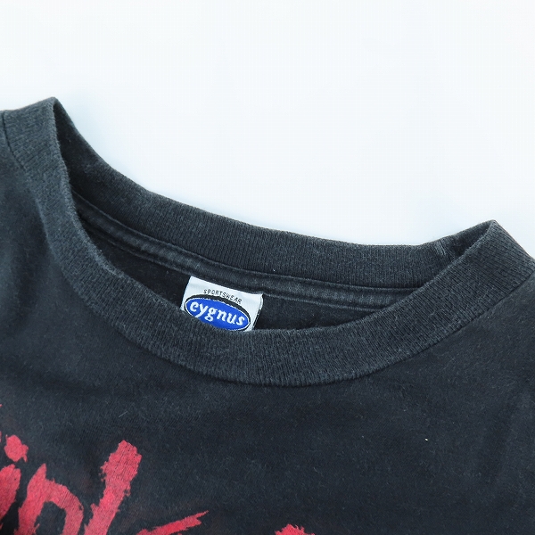 実際に弊社で買取させて頂いたSLIPKNOT/スリップノット 2001 MEMBER DOUBLE SIDE/cygnusボディ/ヴィンテージ 半袖Tシャツ Lの画像 4枚目