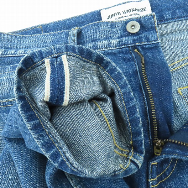 実際に弊社で買取させて頂いたJUNYA WATANABE COMME des GARCONS DENIM/ジュンヤワタナベコムデギャルソンデニム パッチワーク ジーンズ XG-P101/AD2020/Sの画像 2枚目