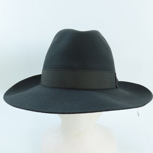 実際に弊社で買取させて頂いたBorsalino/ボルサリーノ BEAVER/ビーバ フェルト ハット/59の画像 1枚目