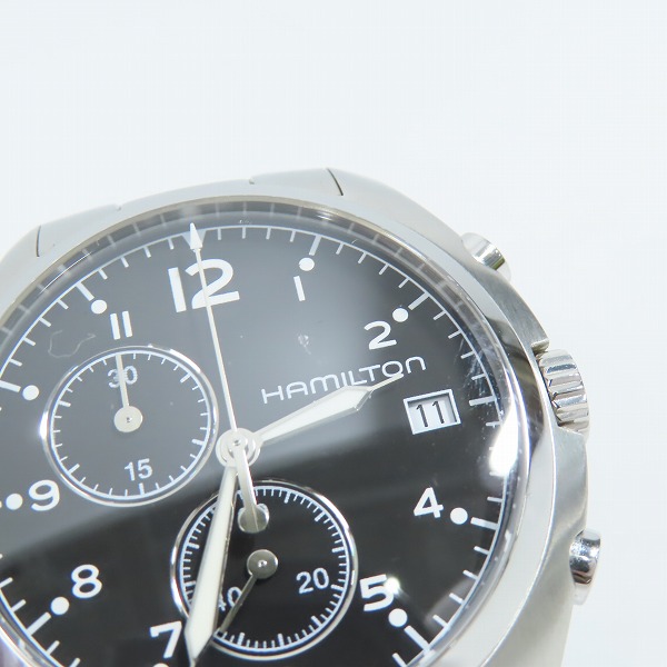 実際に弊社で買取させて頂いたHAMILTON/ハミルトン Khaki カーキ パイロット クロノグラフクォーツ H765120【動作未確認】の画像 6枚目