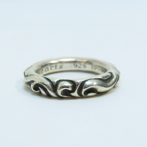 実際に弊社で買取させて頂いたCHROME HEARTS/クロムハーツ スクロールバンドリング /16.5号の画像 2枚目