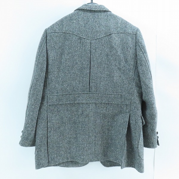 実際に弊社で買取させて頂いたHarris Tweed×Brooks Brothers/ハリスツイード×ブルックスブラザーズ テーラードジャケット グレー/XLの画像 1枚目
