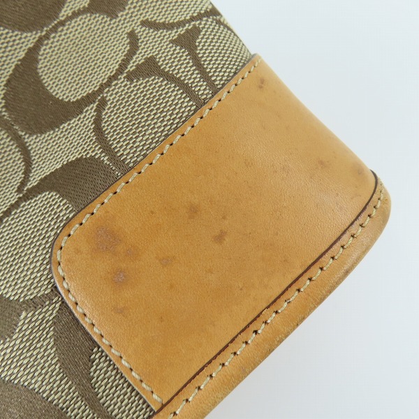 実際に弊社で買取させて頂いたCOACH/コーチ シグネチャー 2WAY ハンドバッグ/ショルダーバッグ 6047の画像 6枚目