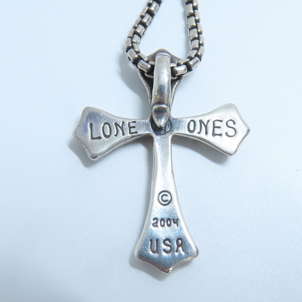 実際に弊社で買取させて頂いたLONE ONES/ロンワンズ スプレッド イーグル ペンダント/M メイティングフライト フック ボックス チェーン 18inchの画像 2枚目