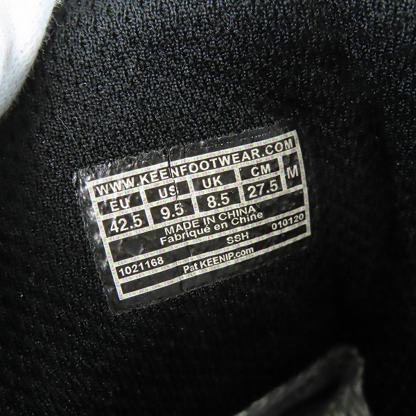 実際に弊社で買取させて頂いたKEEN/キーン VENTURE MID WP/ベンチャー ミッド ウォータープルーフ トレッキングシューズ 1021168/27.5の画像 5枚目