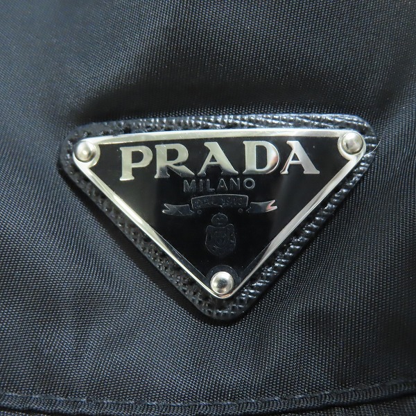 実際に弊社で買取させて頂いた【JPタグ】PRADA/プラダ ReNylon バケットハット 三角ロゴ金具プレート 2HC137 2DMI/Lの画像 5枚目