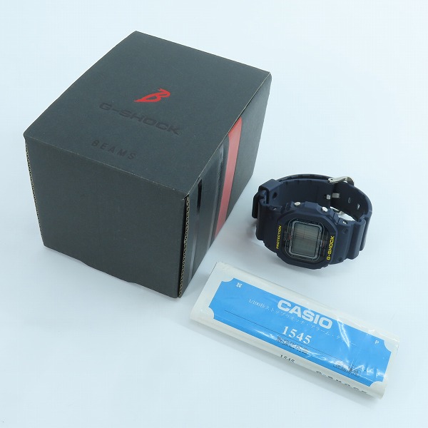 実際に弊社で買取させて頂いたG-SHOCK×BEAMS/Gショック×ビームス コラボモデル 腕時計 ネイビー DW-5600BE【動作未確認】の画像 7枚目