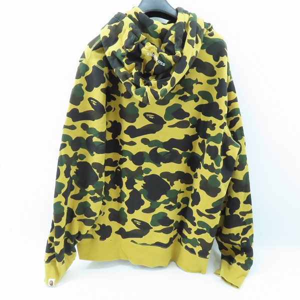 実際に弊社で買取させて頂いたA BATHING APE/アベイシングエイプ 1ST CAMO COLLEGE PULLOVER/カモカレッジプルオーバーパーカー 001PPK301005M/3XLの画像 1枚目