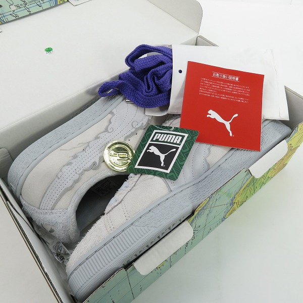 実際に弊社で買取させて頂いた【未使用】ONE PIECE×PUMA/ワンピース×プーマ Suede 3/スエード スニーカー 396524-01/28の画像 8枚目