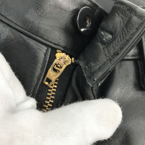 実際に弊社で買取させて頂いたSHIPS/シップス レザーパンツ 113-13-0394/29の画像 6枚目