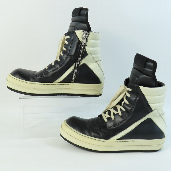 実際に弊社で買取させて頂いた【ジャンク】RICK OWENS/リックオウエンス GEOBASKET ジオバスケット ハイカットスニーカー E15 1781/41の画像 3枚目