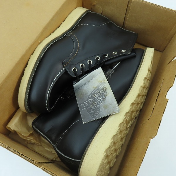 実際に弊社で買取させて頂いたRED WING/レッドウィング モックブーツ/アイリッシュセッター ブラック 08130-2/7.5の画像 8枚目