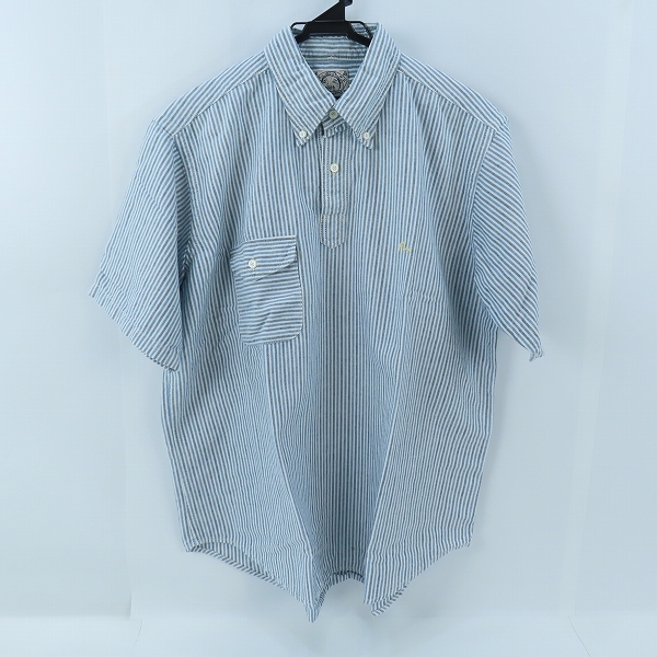 実際に弊社で買取させて頂いたEVISU/エヴィス ストライプ柄 ハーフボタン 半袖シャツ /44