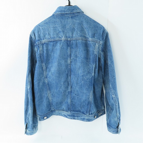 実際に弊社で買取させて頂いたAURALEE/オーラリー SELVEDGE FADED LIGHT DENIM BLOUSON/セルビッジ フェイデッド ライト ブルゾン A23SB01DE/4の画像 1枚目