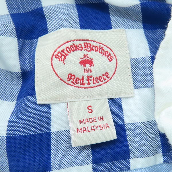 実際に弊社で買取させて頂いたBROOKS BROTHERS Red Fleece/ブルックスブラザーズ レッドフリース クレイジーパターン柄切替 長袖シャツ/Sの画像 2枚目