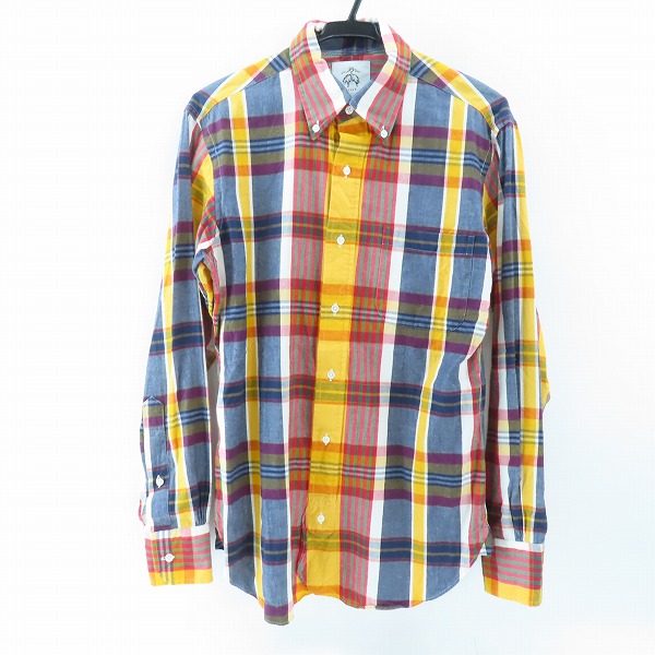実際に弊社で買取させて頂いたBLACK FLEECE by Brooks Brothers/ブラックフリース ブルックスブラザーズ チェック柄 長袖シャツ/BB0