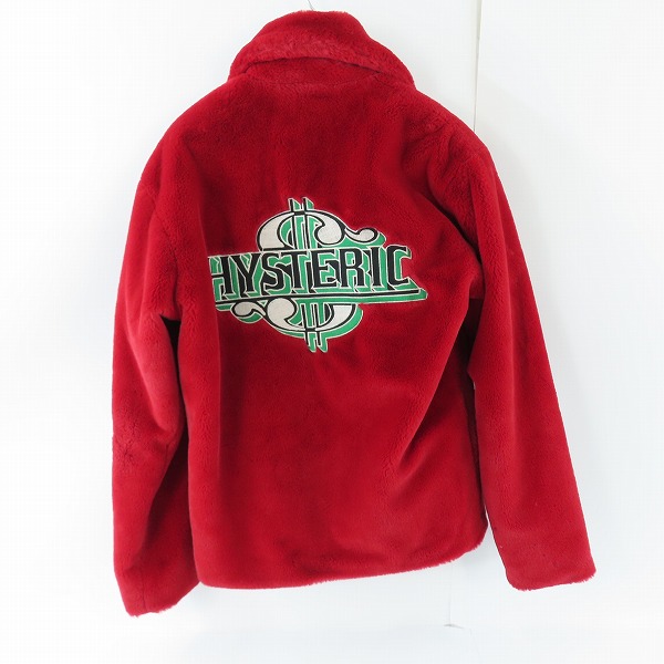 実際に弊社で買取させて頂いたHYSTERIC GLAMOUR/ヒステリックグラマー HYS DOLLAR刺繍 ファージャケット 02183AB01/Sの画像 1枚目