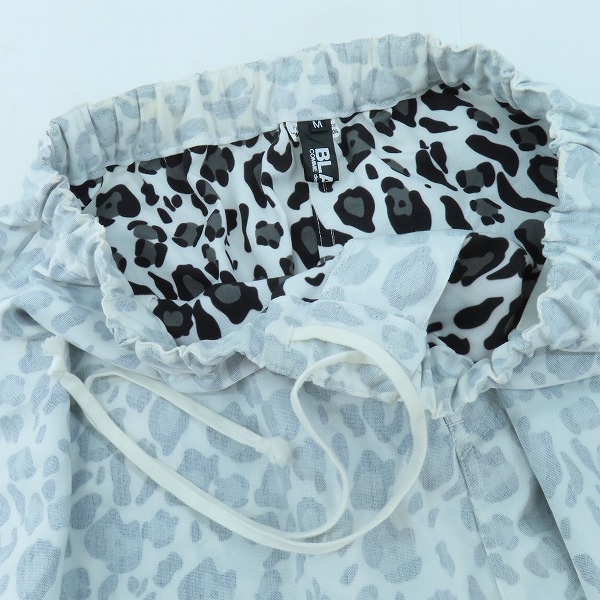 実際に弊社で買取させて頂いたBLACK COMME des GARCONS/ブラック コムデギャルソン レオパード サルエル パンツ 1G-P010/AD2020/M の画像 2枚目