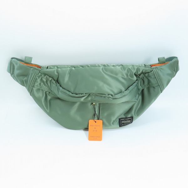 実際に弊社で買取させて頂いた(2)【未使用】PORTER/ポーター TANKER/タンカー WAIST BAG ウエストバッグ セージグリーン 622-76629