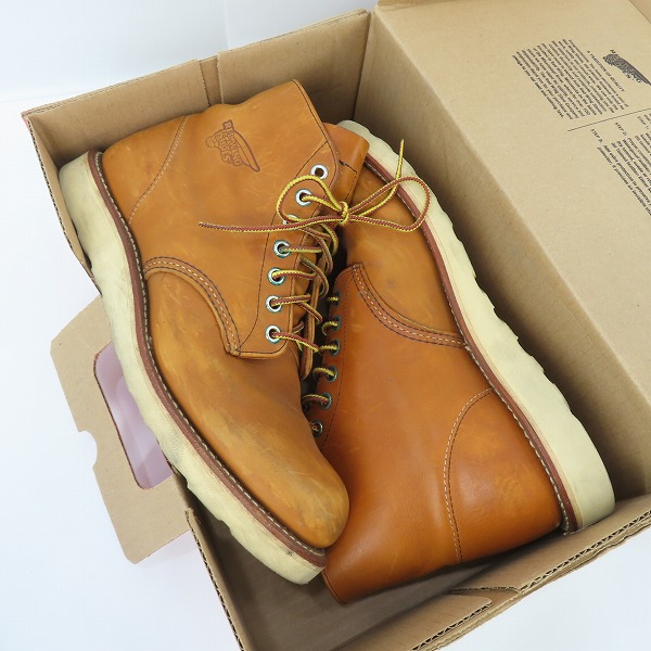 実際に弊社で買取させて頂いたRED WING/レッドウィング アイリッシュセッター プレーントゥ 9107 8.5Dの画像 8枚目