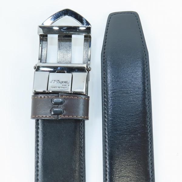 実際に弊社で買取させて頂いたS.T.Dupont/デュポン レザーベルト の画像 2枚目