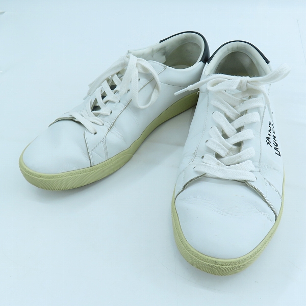 実際に弊社で買取させて頂いたSAINT LAURENT PARIS/サンローランパリ レザースニーカー 610685/43